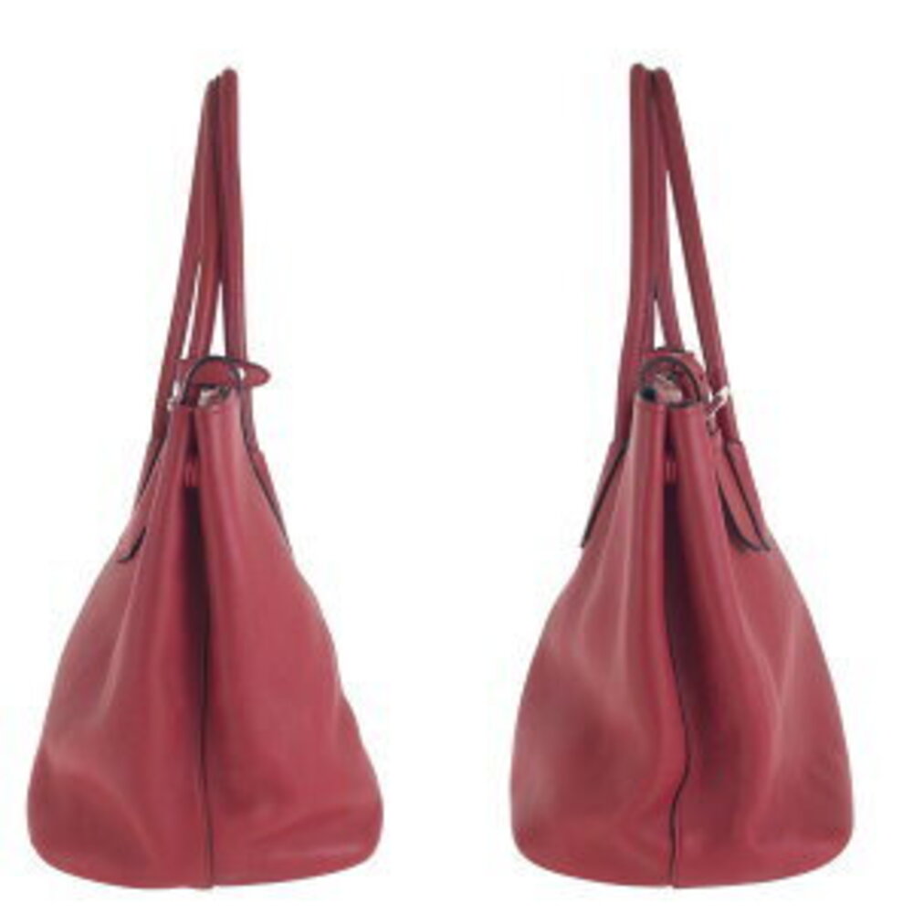 Prada bag red leather tote shoulder - Picture 8 of 10